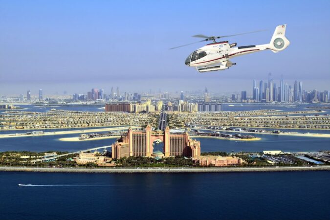 Atlantis Dubai helicopter aerial view