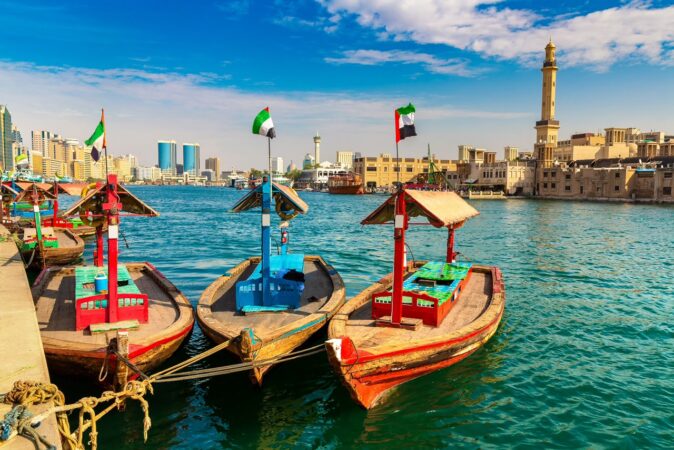Dubai Creek abra boats